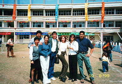 Durante la Fecha Central del 75° Aniversario del colegio (1999)