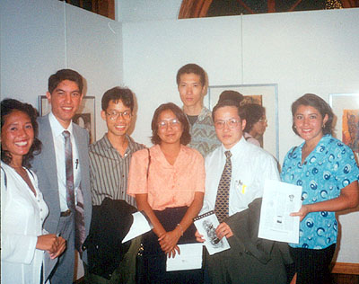 En la Exposición de Litografía de Manuel Lau (1999)