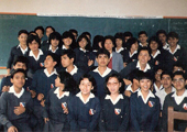 Colegio Peruano Chino Diez de Octubre - Promoción 1987 - En el aula del Cuarto C (1986)
